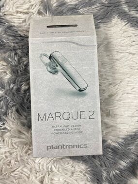 Plantronics Marque 2 (M165) Wireless Bluetooth Headset (WHITE) - Open Box